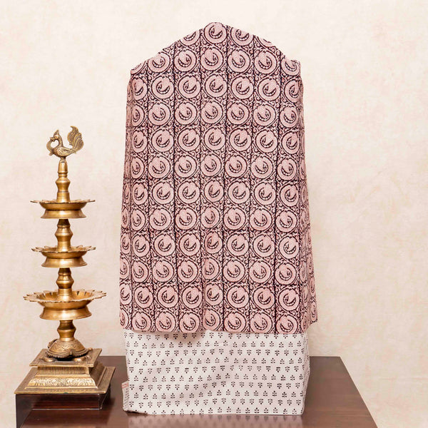Hand Block Cotton Bagh Print Kurta Fabric, Bottom Fabric & Hand Block Cotton Bagh Print Dupatta