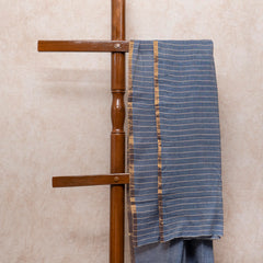 Handloom Handwoven Cotton Jamdani Saree With Motifs & Blouse Fabric