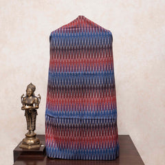 Handloom Cotton Ikkat Kurta Fabric With Sambalpuri Ikkat Dupatta