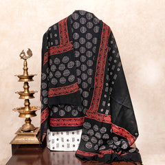 Cotton Hand Block Kurta Fabric, Cotton Hand Block Bottom Fabric & Mangalgiri Cotton Hand Block Dupatta