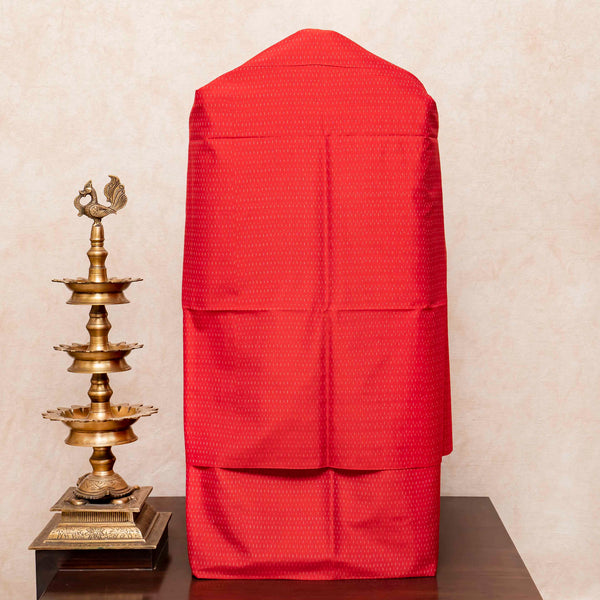 Handloom Cotton Silk Ikkat Kurta, Bottom Fabric & Handloom Mulberry Silk Dupatta