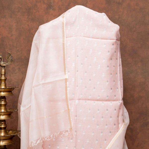 Handloom Cotton Silk Jamdani Suit Set with Kota Silk Dupatta
