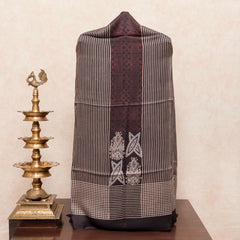 Ajrakh Hand Block Modal Silk Kurta Fabric & Ajrakh Hand Block Model Silk Dupatta