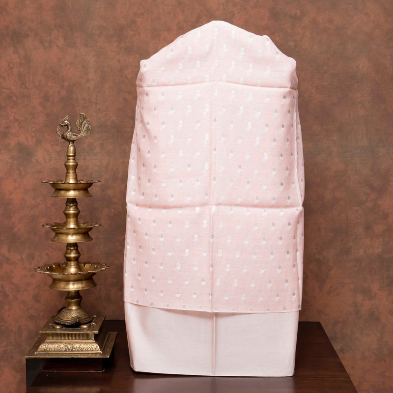 Handloom Cotton Silk Jamdani Suit Set with Kota Silk Dupatta