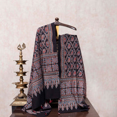 Hand Block Ajrakh Cotton Kurta & Hand Block Ajrakh Cotton Dupatta