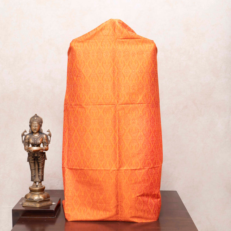 Handloom Raw Silk Pochampally Kurta Fabric With Pochampally Ikkat Silk Dupatta