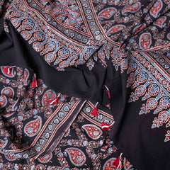 Hand Block Ajrakh Cotton Kurta & Hand Block Ajrakh Cotton Dupatta