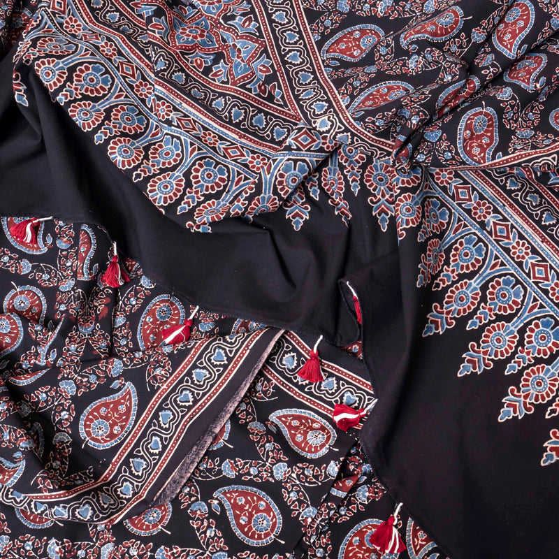 Hand Block Ajrakh Cotton Kurta & Hand Block Ajrakh Cotton Dupatta