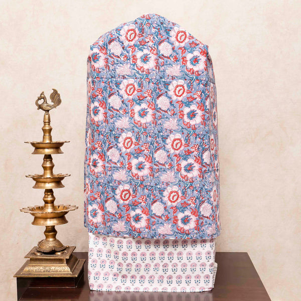 Cotton Hand Block Kurta, Bottom & Cotton Kota Doria Hand Block Dupatta