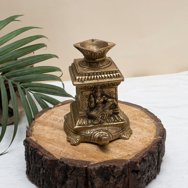 Brass Tulsi Tortoise Diya