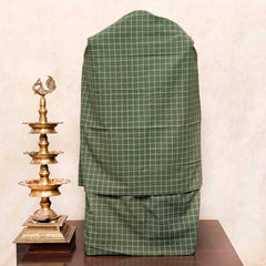 Handloom Kala Cotton Kurta, Bottom Fabric & Handloom Tussar Kutchi Weaved Stole