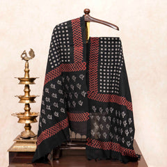 Cotton Hand Block Kurta Fabric, Cotton Hand Block Bottom Fabric & Mangalgiri Cotton Hand Block Dupatta