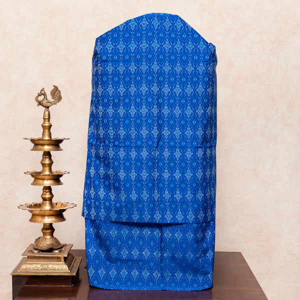 Handloom Cotton Silk Ikkat Kurta, Bottom Fabric & Handloom Mulberry Silk Dupatta