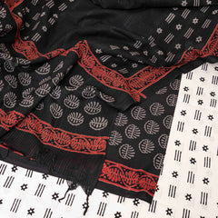 Cotton Hand Block Kurta Fabric, Cotton Hand Block Bottom Fabric & Mangalgiri Cotton Hand Block Dupatta