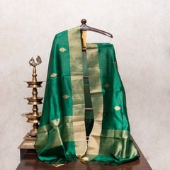 Hariyali Leheriya: Chanderi & Pattu Silk Grandeur
