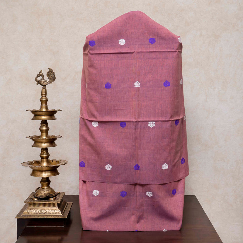 Handloom Cotton Suit Set with Kala Cotton Dupatta