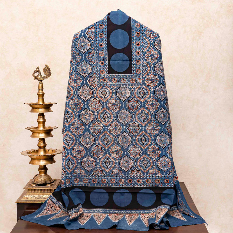 Ajrakh Hand Block Cotton Suit Set