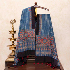Ajrakh Hand Block Cotton Suit Set
