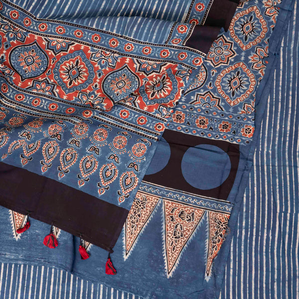 Ajrakh Hand Block Cotton Suit Set