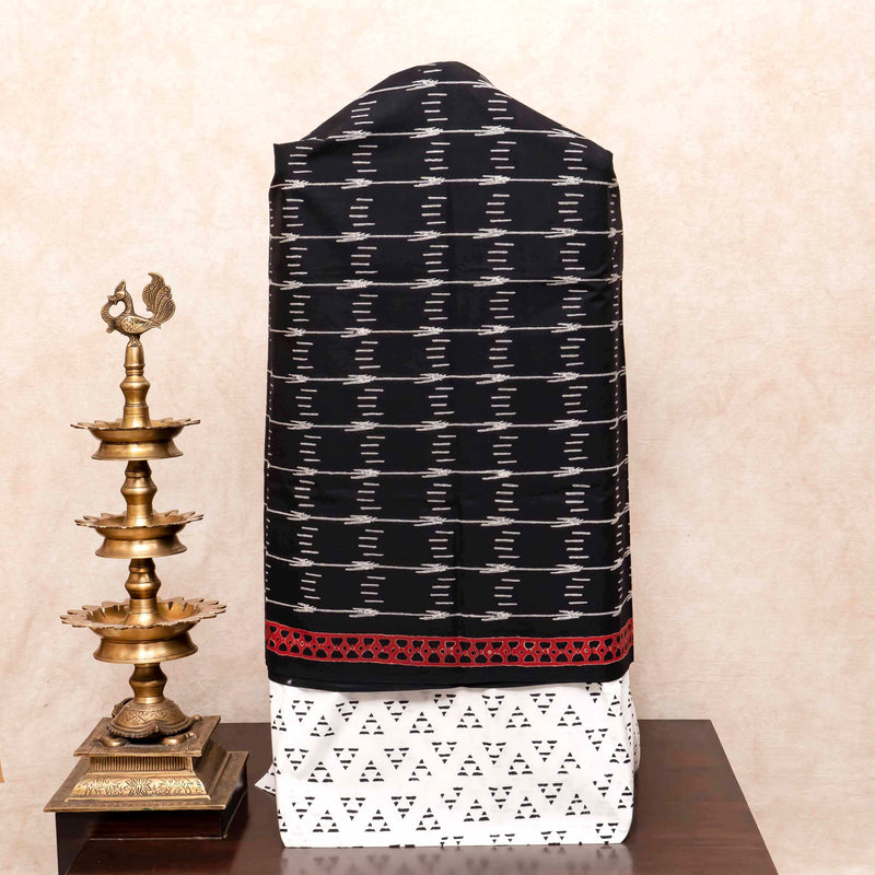 Cotton Hand Block Kurta Fabric, Cotton Hand Block Bottom Fabric & Mangalgiri Cotton Hand Block Dupatta