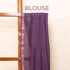 Maheshwari Silk Saree With Bagh Hand Block & Blouse With Bagh Hand Block