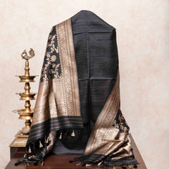 Handloom Raw Silk Kurta, Bottom Fabric & Handloom Katan Silk  Banarsi Dupatta