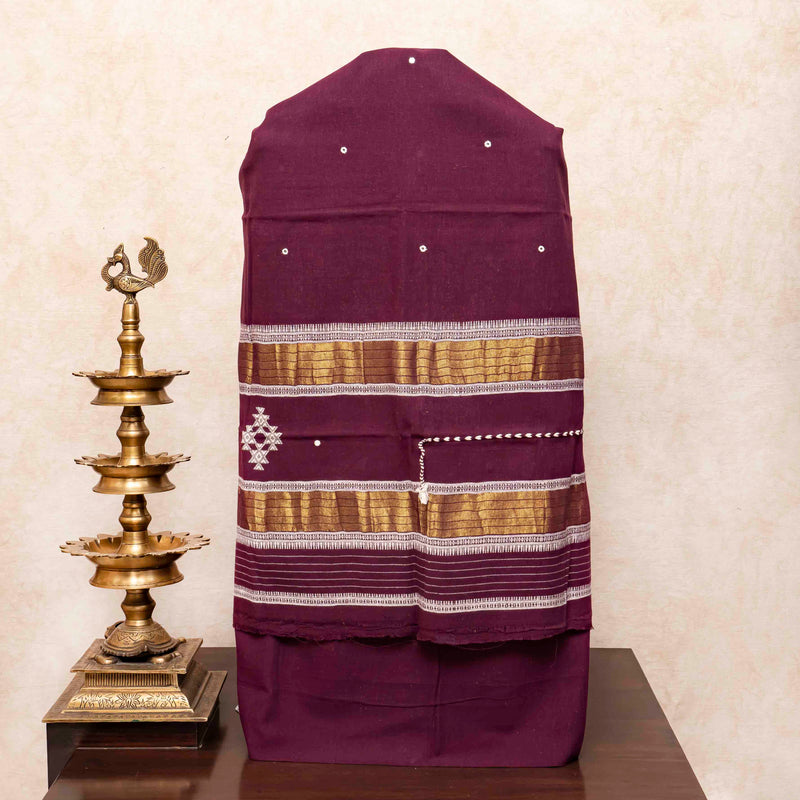 Handloom Kala Cotton Kurta, Bottom Fabric & Handloom Kala Cotton Dupatta