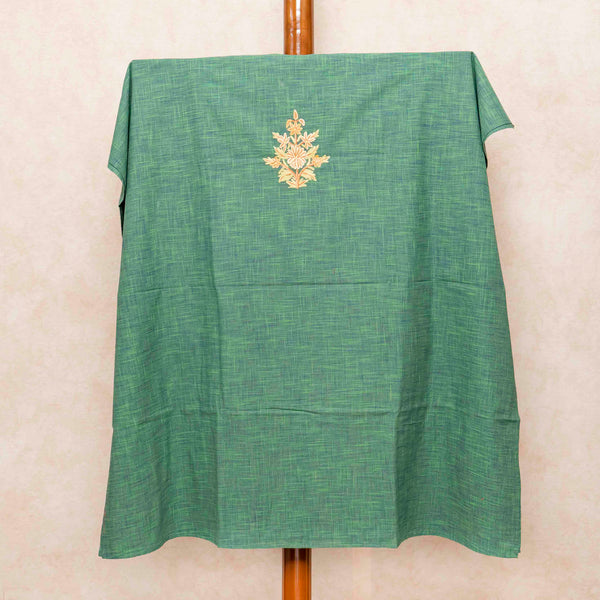 Handloom Mangalgiri Cotton Kaftan With Kashmiri Hand Embroidery (Free size)