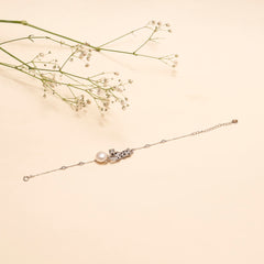 Panther Bracelet With Pearl - 92.5 Silver