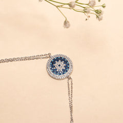 Evil eye bracelet in 92.5 silver